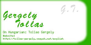 gergely tollas business card